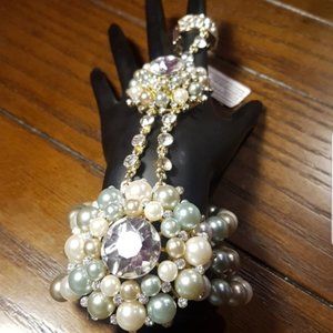 Rhinestone Slave Bracelet